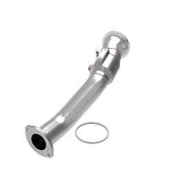 aFe Twisted Steel 3" 304 Stainless Steel Street Series Down Pipe w/ Cats