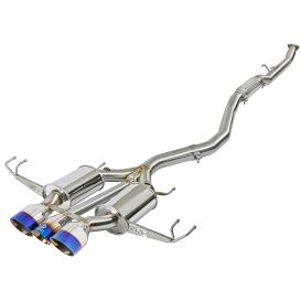 3" 304 Stainless Steel Cat-Back Exhaust System w/ Blue Flame Tip