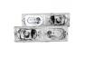 Anzo Driver and Passenger Side Crystal Headlights With Halo (Chrome Housing, Clear Lens) - Anzo 111006