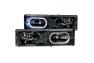 Anzo Driver and Passenger Side Crystal Headlights With Halo (Black Housing, Clear Lens) - Anzo 111007
