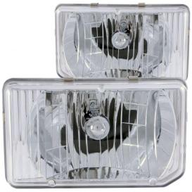 Anzo Driver and Passenger Side Crystal Headlights (Chrome Housing, Clear Lens)