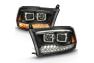 Anzo Driver and Passenger Side Projector Switchback Headlights (Black Housing, Clear Lens) - Anzo 111441