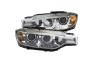 Anzo Driver and Passenger Side U-Bar Style Projector Headlights (Chrome Housing, Clear Lens) - Anzo 121507