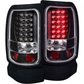 Anzo Driver and Passenger Side LED Tail Lights (Black Housing, Clear Lens)