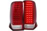 Anzo Driver and Passenger Side LED Tail Lights (Chrome Housing, Red/Clear Lens) - Anzo 311120