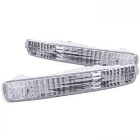 Driver and Passenger Side Parking Lights (Chrome Housing, Clear Lens)