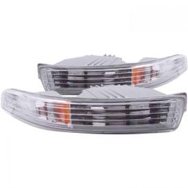 Driver and Passenger Side Parking Lights (Chrome Housing, Clear Lens)