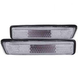 Driver and Passenger Side Side Marker Lights (Chrome Housing, Clear Lens)