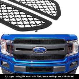 APS 2-Pc Black Powder Coated 2.5mm Wire Mesh Main Upper Grille