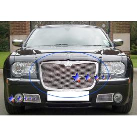 APS 1-Pc Chrome Polished 1.8mm Wire Mesh Main Upper Grille