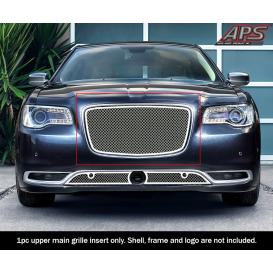 APS 1-Pc Chrome Polished 2.5mm Wire Mesh Main Upper Grille