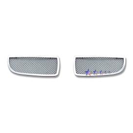 APS 2-Pc Chrome Polished 1.8mm Wire Mesh Main Upper Grille