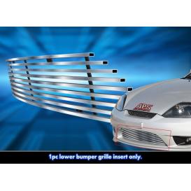 APS 1-Pc Silver Hairline Horizontal Billet Lower Bumper Grille