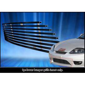 APS 1-Pc Black Powder Coated Horizontal Billet Lower Bumper Grille