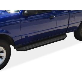 APS 6" H-Series Door-to-Door Black Running Boards