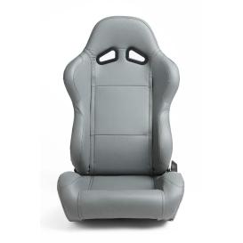 Cipher Auto CPA1001 Gray Synthetic Leather Universal Racing Seats