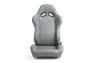 Cipher Auto CPA1001 Gray Synthetic Leather Universal Racing Seats - Cipher Auto CPA1001PGY
