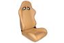 Cipher Auto CPA1001 Maple Tan Synthetic Leather Universal Racing Seats - Cipher Auto CPA1001PMT