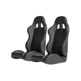 Cipher Auto CPA1007 Black Synthetic Leather Universal Racing Seats