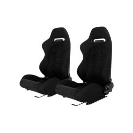 Cipher Auto CPA1013 Black Cloth with Suede Insert Universal Racing Seats