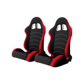 CPA1018 Black and Red Cloth Racing Seats