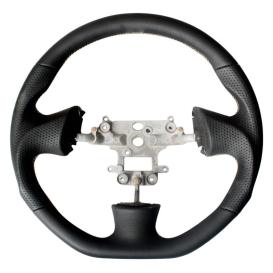 Leatherette Steering Wheel With Silver Stitching