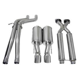 Corsa 2.5" Cat-Back Sport Dual Center Rear Exit Exhaust With Single 4.0" Tip