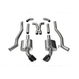 3.0" Cat-Back & X-Pipe Xtreme Dual Rear Exit Exhaust With Single 4.5" Tip