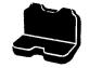 Fia Wrangler Saddle Blanket Custom Fit Black Front Seat Covers - Fia TR48-6 BLACK