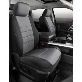 Fia Neoprene Custom Fit Black/Gray Front Seat Covers