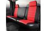 Fia Leatherlite Simulated Leather Custom Fit Red/Black Rear Seat Cover - Fia SL62-96 RED