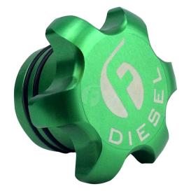 Fleece Performance Green Anodized Billet Fuel Cap