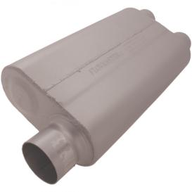 Flowmaster 50 Delta Flow Muffler - 3.00 Offset In / 2.50 Dual Out - Moderate Sound