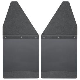 Husky Liners 12" Wide Kick Back Rear Mud Flaps - Black Top and Weight