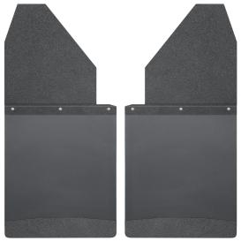 Husky Liners 14" Wide Kick Back Rear Mud Flaps - Black Top and Weight