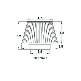 Spectre Round Tapered Conical Filter