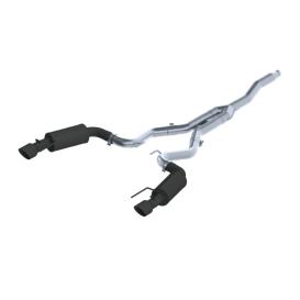 MBRP Black Series Aluminized Steel Street Version Cat-Back Exhaust System with Dual Split Rear Exit