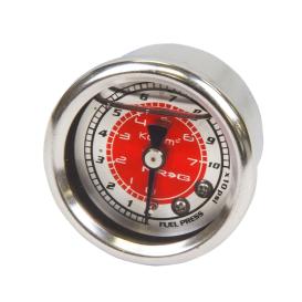 NRG Innovations 100 PSI Fuel Pressure Gauge with Red and White Face
