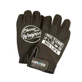NRG Innovations Signature Series Anti-Slip Black Mechanic Gloves (L)