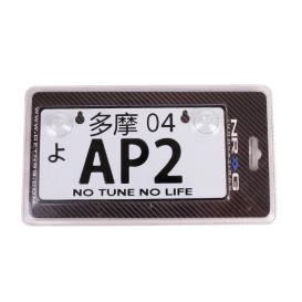 NRG Innovations JDM Style Mini License Plate with AP-2 Logo