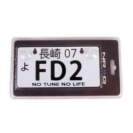 NRG Innovations JDM Style Mini License Plate with FD2 Logo
