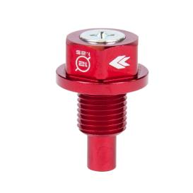 NRG Innovations Red Magnetic Oil Drain Plug