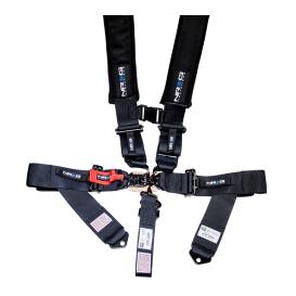 NRG Innovations SFI Approved Black 5-Point Padded Racing Seat Belt Harness