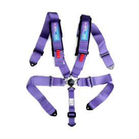 NRG Innovations SFI Approved Purple 5-Point Cam-Lock Padded Racing Seat Belt Harness