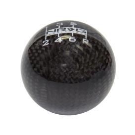 NRG Innovations Ball Style Heavy Weight Black Carbon Fiber 6-Speed Shift Knob