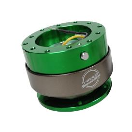 NRG Innovations Gen 2 SFI Certified Quick Release Hub in Green Body, Green Ring