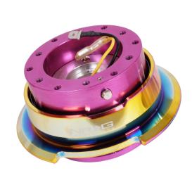 NRG Innovations Gen 2.8 Quick Release Hub in Purple Body, Neo Chrome Ring