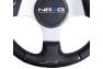 NRG Innovations 350mm Carbon Fiber and Leather Steering Wheel with Silver Spokes - NRG Innovations ST-014CFSL