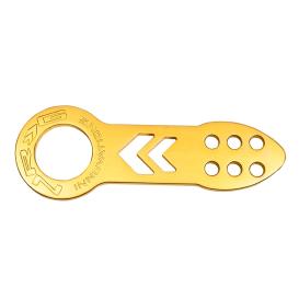NRG Innovations Arrow Style Anodized Gold Front Tow Hook