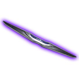 UV/Purple Dual Intensity Illuminated LED Sleek Rear "Wing" Emblem